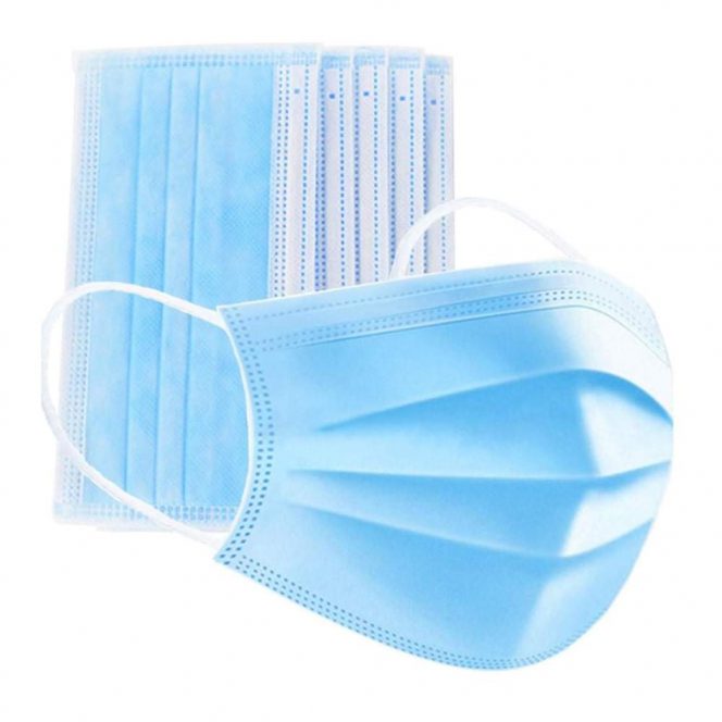 Mondmaskers 3-laags | blauw | 50 stuks