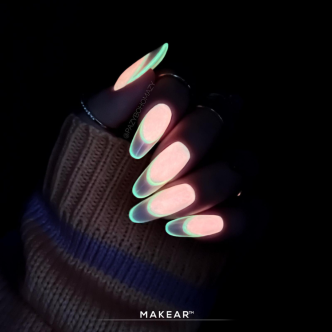 MAKEAR Gellak | DG05 Think Pink | Glow in The Dark - TPO vrij - Afbeelding 3