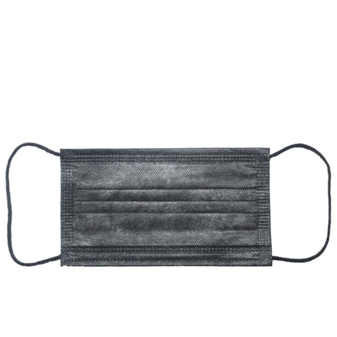 Mondmaskers | Type IIR 3-laags Zwart | 50 stuks - Afbeelding 4