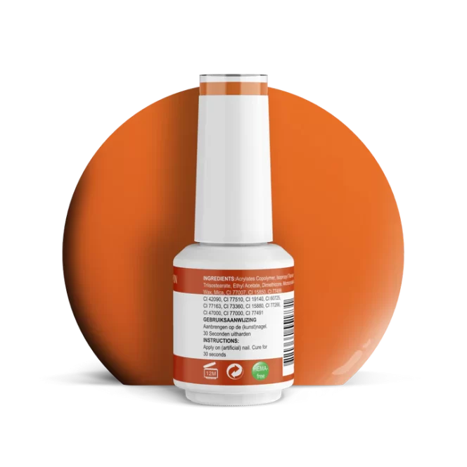 BY DJESS Gel Polish | 165 Pretty Pumpkin 15ml - TPO vrij - Afbeelding 3