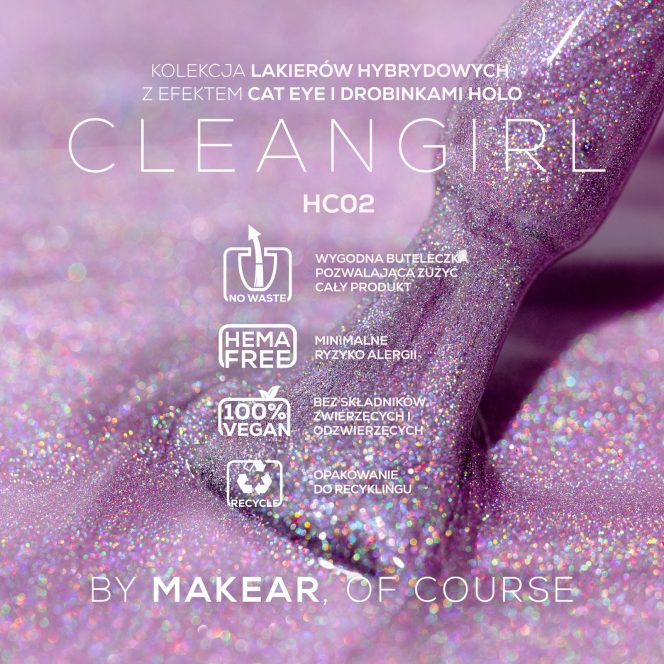 MAKEAR Gellak HC02 | Holo Cat Eye - TPO vrij - Afbeelding 5