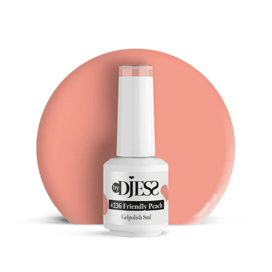 BY DJESS Gel Polish | 236 Friendly Peach - 8ml - TPO vrij