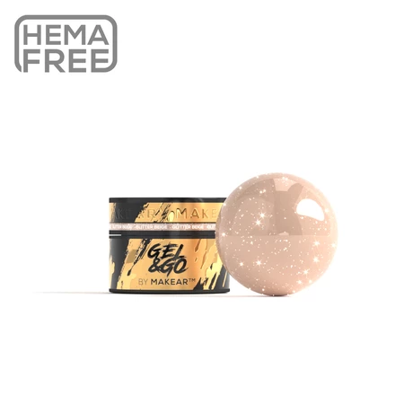 MAKEAR Gel & Go GG25 | Glitter Beige 15ml