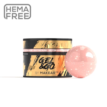 MAKEAR Gel & Go GG26 | Glitter Nude 50ml