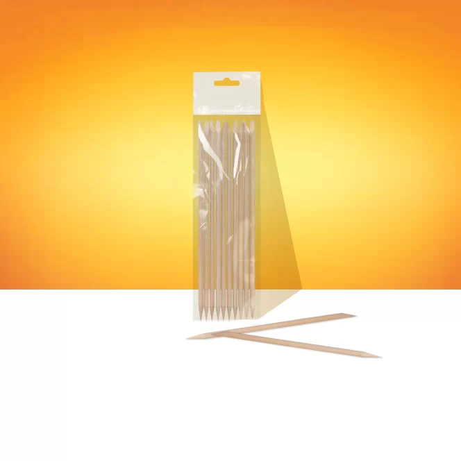 STALEKS Orange Sticks | Hout 150mm - 10 pcs