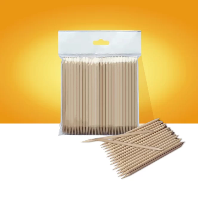 STALEKS Orange Sticks | Hout 110mm - 100 pcs